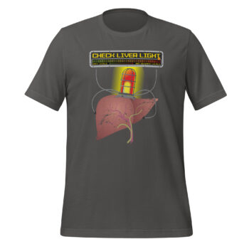 Check Liver Light Graphic Tee - Asphalt