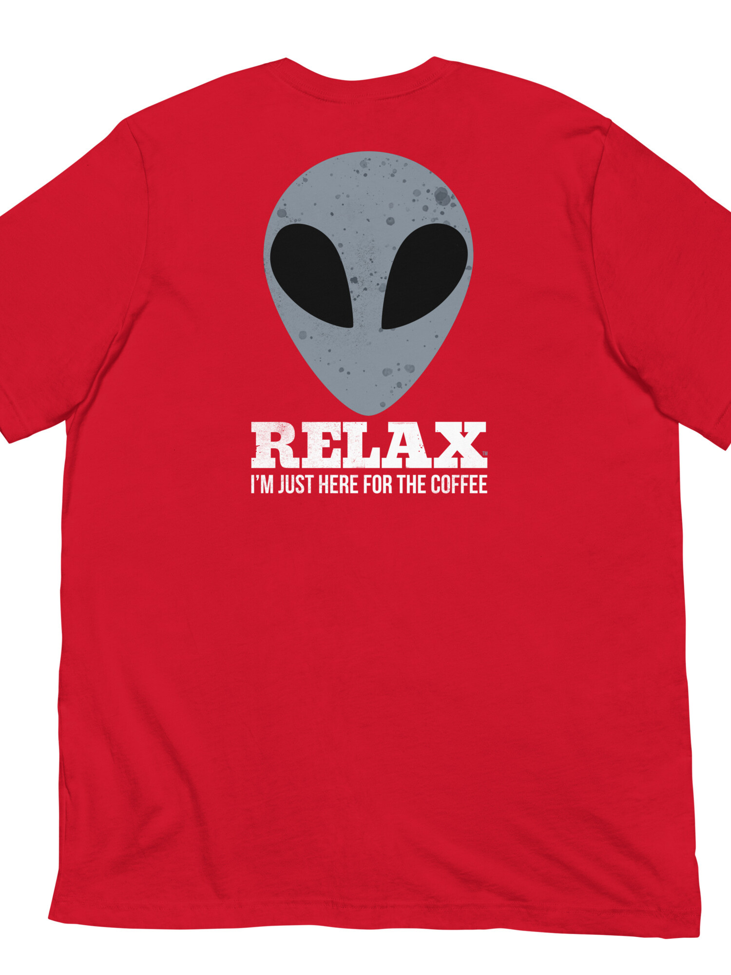 Relax I’m Just Here for the Coffee Graphic Tee - Red