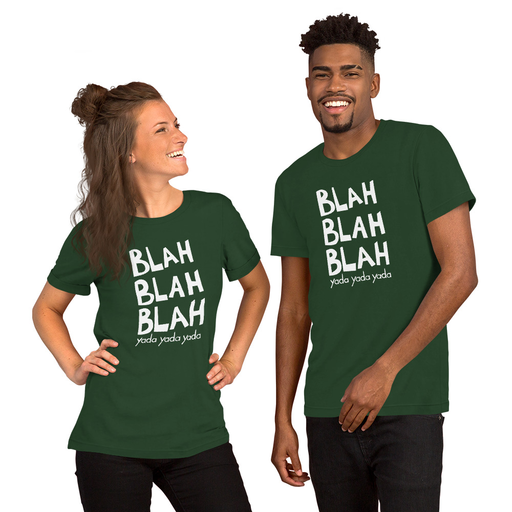 Blah Blah Blah Graphic Tee - Forest